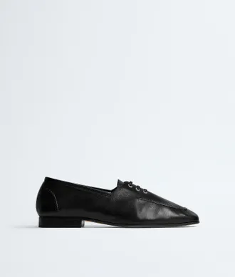 Bottega Veneta Gino Lace-Up Shoe - Black - Women - 10