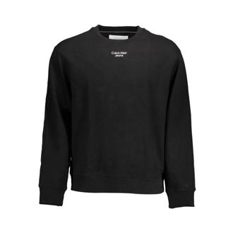 Calvin Klein Heren, Sweatshirts & Hoodies, Zwart, Maat: 2XL Katoen