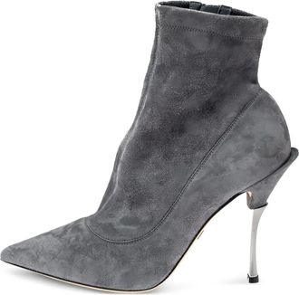 Dolce & Gabbana Stivaletti in pelle 115mm - Grigio