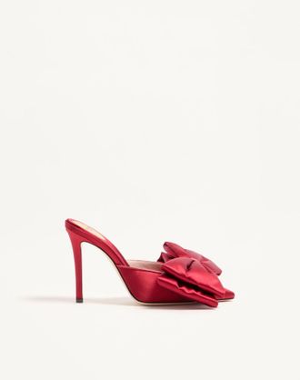 Valentino Garavani Mule Yolande In Raso 105Mm Donna ROSSO 35.5