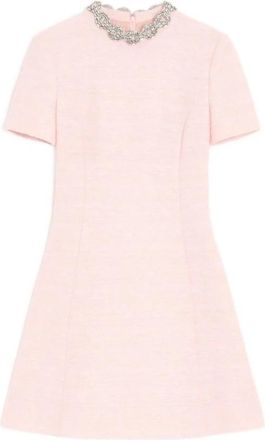 Valentino Garavani Kleedjes, Dames, Roze, S, Tweed, Tweed Mini Jurk