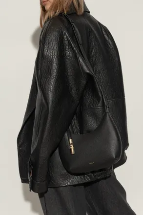Furla Shoulder Bag Goccia Small, Womens, Black