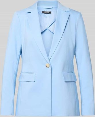 Comma Blazer mit Reverskragen und Pattentaschen in Hellblau, Gr&ouml;&szlig;e 34