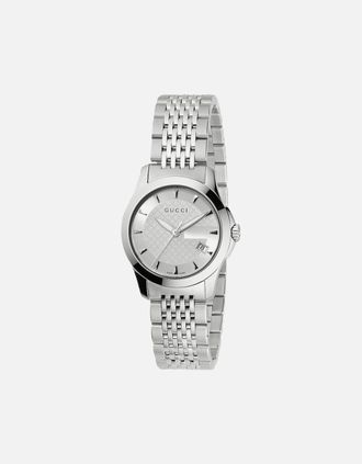 Gucci Womens Gucci YA126501 G-Timeless Silver Dial Ladies Watch