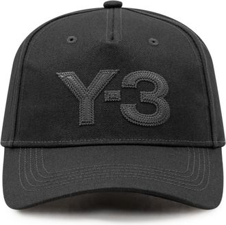 Yohji Yamamoto Black Logo Baseball Hat