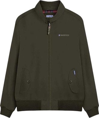 Lambretta Bomberjack voor heren met geborduurd logo, waterafstotend (Groen)