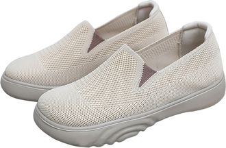 Generic Trainers for Women, Running Shoes Womens, Womens Summer New Breathable Trainers - Trendy Versatile Sports Shoes for Women White