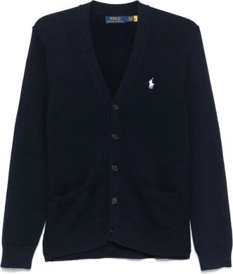 Polo Ralph Lauren Polo Pony-embroidered cardigan - men - Cotton - S - Blue