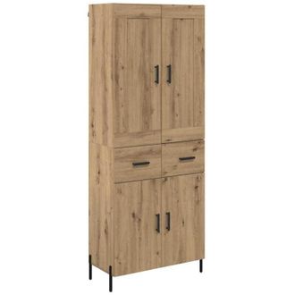 vidaXL Highboard with Drawer 2 pcs Artisan Oak Engineered Wood vidaXL