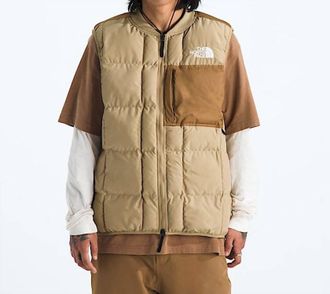 The North Face Unwind Sleeveless Vest In Khaki Stone Utility Brown