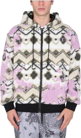 Msgm Fleece Sherpa Jas - Heren - Zomerjassen - Veelkleurig - S - Polyester - Jassen