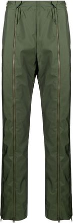 Post Archive Faction (PAF) zip-detail straight-leg trousers - men - Polyester - L - Green