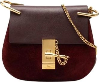 Chlo&eacute; Pre-owned Drew Schoudertas - Dames - Vintage Schoudertas - Rood - ONE Size - Leer - Vintage