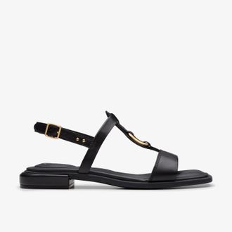 Clarks Ariany Sling Black Leather