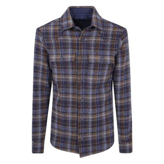 Tintoria Mattei Camisa Oversized de Franela Gruesa - Shirts - Hombre - Multicolor - M