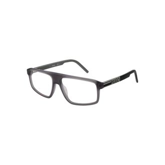 HUGO BOSS Accessoires, Heren, Grijs, ONE Size, Stijlvol Rechthoekig Brilmontuur