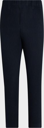 Homme Pliss&eacute; Issey Miyake Mens Basics Pleated Trousers