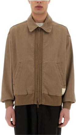 Emporio Armani Light Jacket - Heren - Zomerjassen - Bruin - XL - Katoen - Jassen
