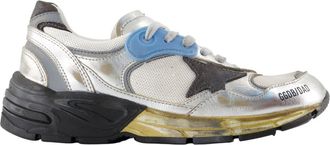 Golden Goose Running Dad Sneakers - Golden Goose Deluxe Brand - Leather - Silver