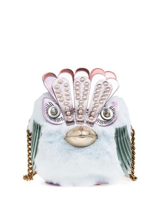 Kurt Geiger Pom Pom Eagle mini bag - White
