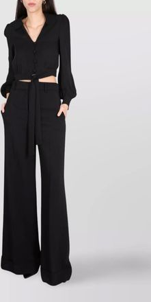 Moschino high waist wide-leg trousers