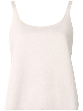 Tibi sleeveless knitted top - women - Merino - M - White