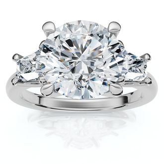 Pompeii3 Certified 3 3/4Ct Kiran Diamond Engagement Ring 14k Gold