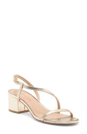 Stuart Weitzman Aliza Block Heel Sandal in Platino at Nordstrom Rack, Size 9