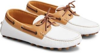 Tod's Gommino Bubble Boat Shoe in White at Nordstrom, Size 10Us