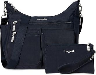 Baggallini Modern Everywhere Bag Cross Body Womens Handbags French Navy, Nylon