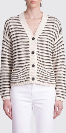 Roberto Collina Cardigan in cotone a righe
