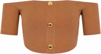 Elisabetta Franchi Dairy Viscose Knit Top
