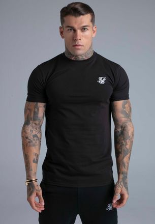 Siksilk Mens Black Essentials T-Shirt XXL