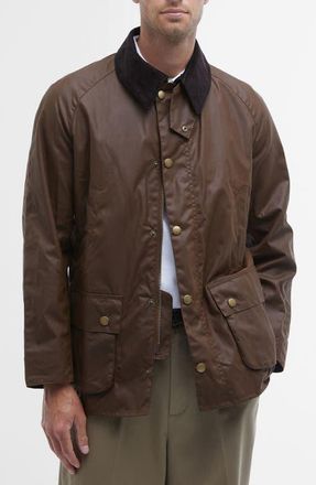 Barbour Ashby Waxed Cotton Jacket in Bark at Nordstrom, Size X-Large