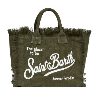 MC2 Saint Barth Tote Bags, female, Green, Size: ONE SIZE Colette Tote Bag