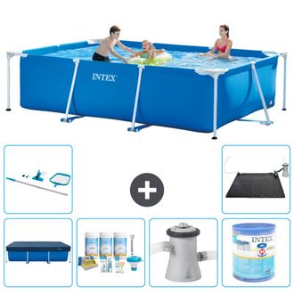 Intex Piscina Con Estructura Rectangular - 300x200x75 Cm - 7-piezas S40156