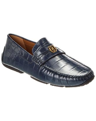 Bally Paklys Croc-Embossed Leather Loafer