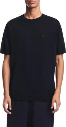 Emporio Armani Maglia - Heren - Ronde hals truien - Blauw - M - Truien & Vesten