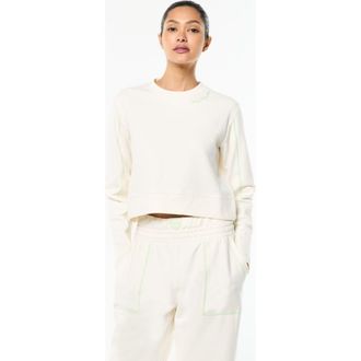 Sergio Tacchini Greta Crewneck in Gardenia at Nordstrom, Size Xx-Large