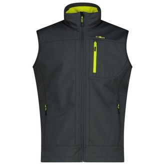 F.lli Campagnolo Softshell Vest 3A02087N Softshellgilet f&uuml;r Herren | schwarz/grau
