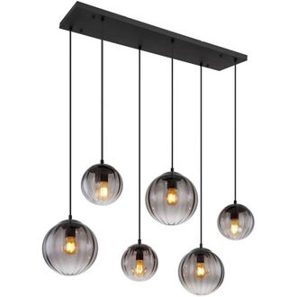 Globo Lighting L&aacute;mpara Colgante - Dallerta - Negro - Vidrio Vidrio - Globo