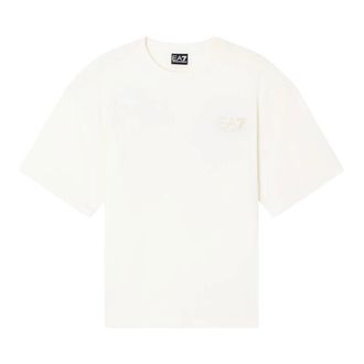 Emporio Armani T-Shirts, male, Beige, Size: M Cotton Jersey T-Shirt with Logo