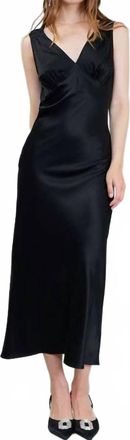 Current Air Sweetheart Midi Dress In Black