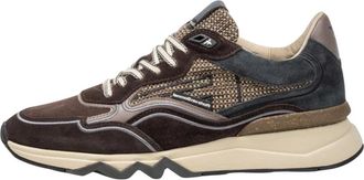 Floris Van Bommel De Zager - Heren - Sneakers - Bruin - 42 EU - Leer - Schoenen
