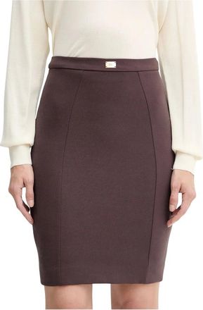 Elisabetta Franchi Rokken, Dames, Paars, S, Katoen, Pencil Skirt