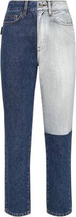 Philipp Plein Denim Boyfriend - Dames - Cropped Jeans - Blauw - W30 - Denim - Jeans