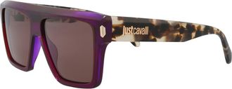 Just Cavalli Unisex 57mm Purple Sunglasses