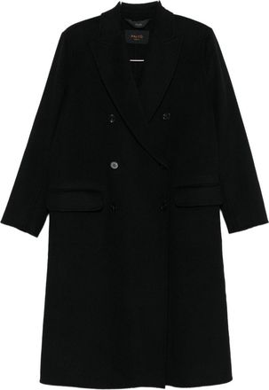 Palt&ograve; Womens Arianna Wool Coat - Black - Size EU 46 (Womens)