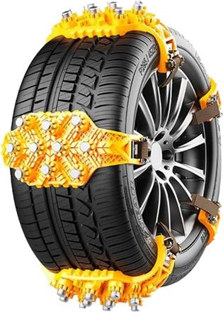OEM Juego De 6 Cadenas Antideslizantes Para Coche, Cadenas Para Nieve Para Neum&aacute;ticos De Invierno, Acero Tpu Antideslizante, Para Hielo, Barro, Monta&ntilde;a Y 