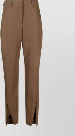Balmain refined tapered leg pleated trousers
